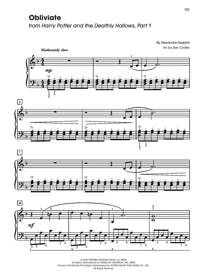 Harry Potter: Sheet Music from the Complete Film Series for Piano