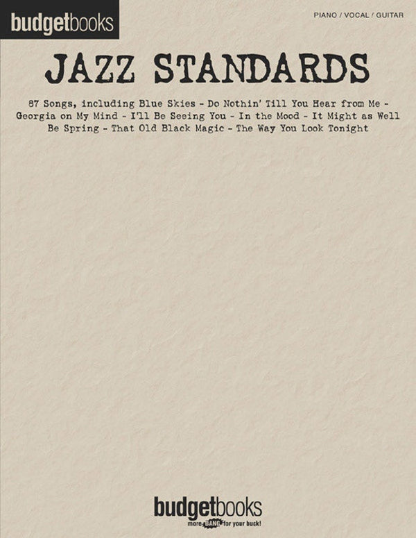 Budget Books: Jazz Standards PVG