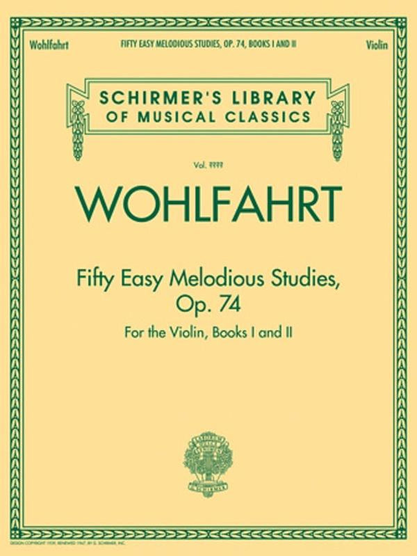 Wohlfahrt: Fifty Easy Melodious Studies, Op. 74 - Violin