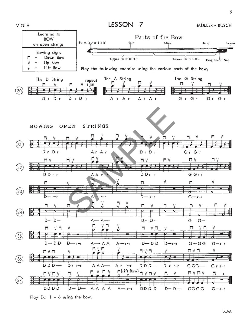 Müller-Rusch String Method Book 1 - Viola