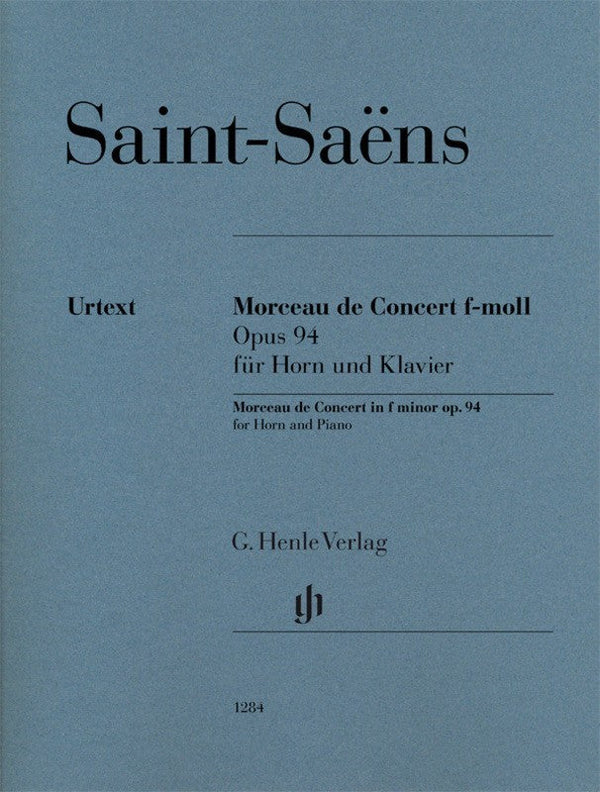 Saint-Saëns: Morceau de Concert in F Minor Op 94 for Horn & Piano