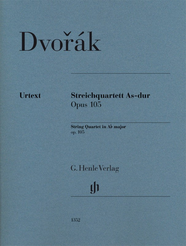 Dvorak: String Quartet in A-flat Major Op 105 Set of Parts