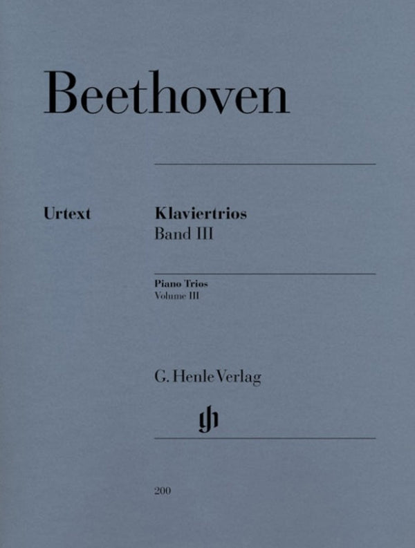 Beethoven: Piano Trios Volume 3