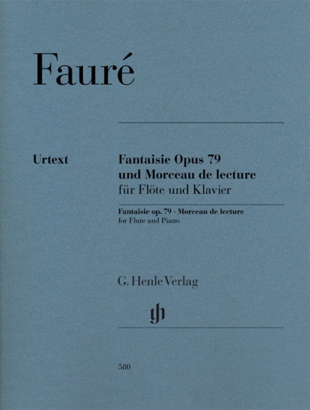 Fauré: Fantaisie op. 79 & Morceau de lecture for Flute & Piano