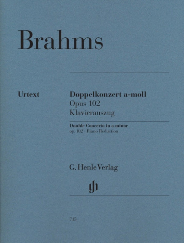 Brahms: Double Concerto in A Minor Op 102 Violin, Cello & Piano