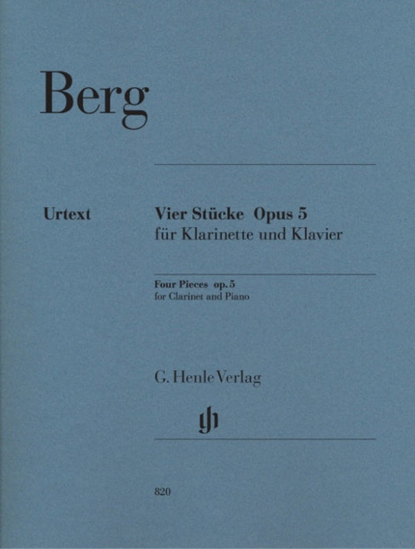 Berg: Four Pieces Op 5 for Clarinet & Piano