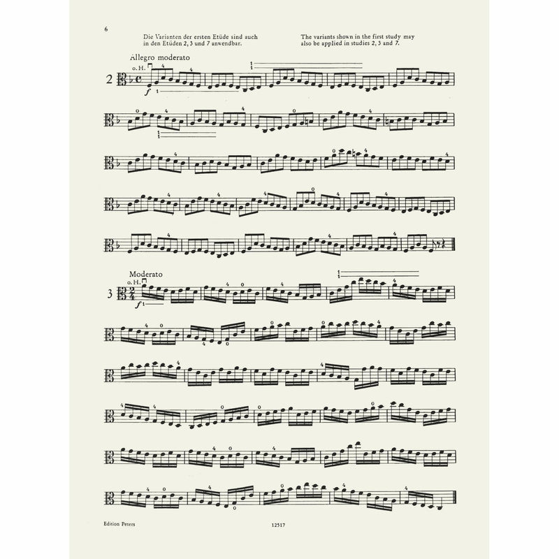 Wohlfahrt: 60 Studies for Viola, Op. 45