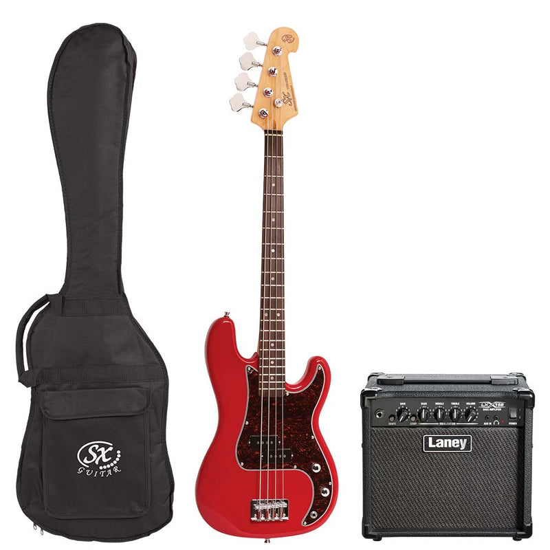 SX / Laney ¾ Size Bass Guitar & RB2 Amp Package