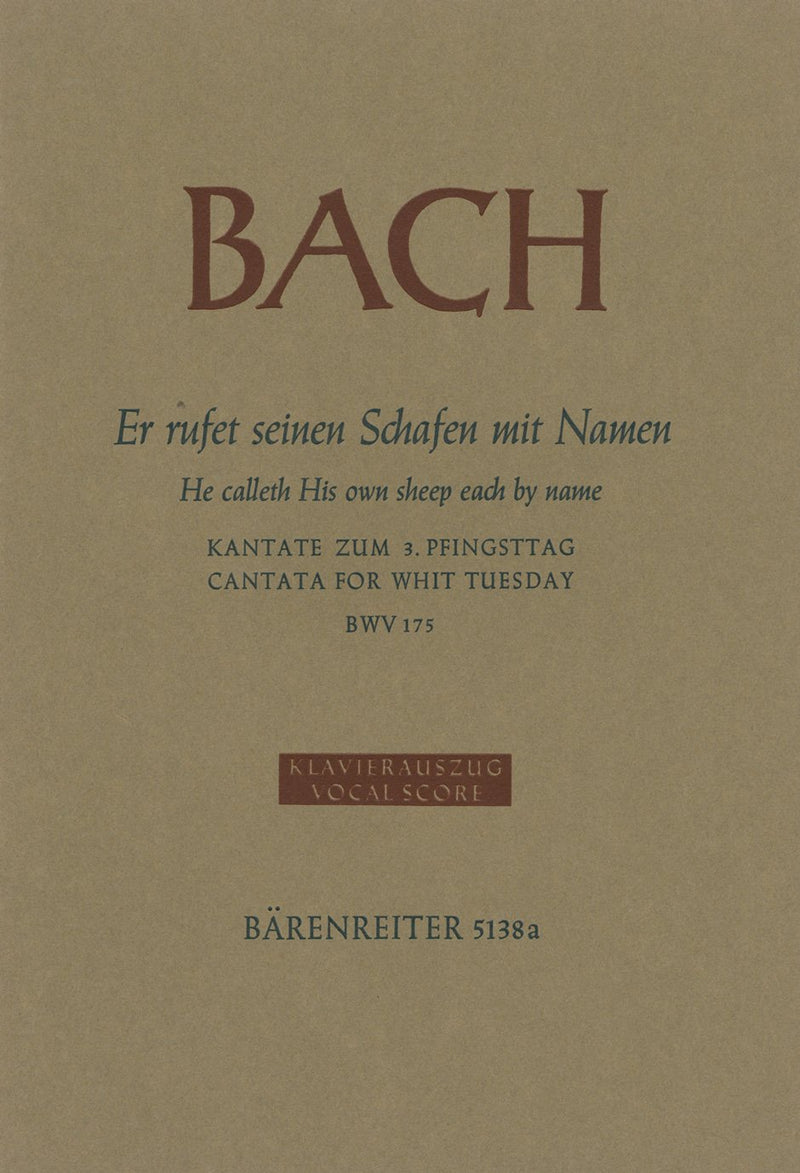 Bach: Cantata 175 - Vocal Score