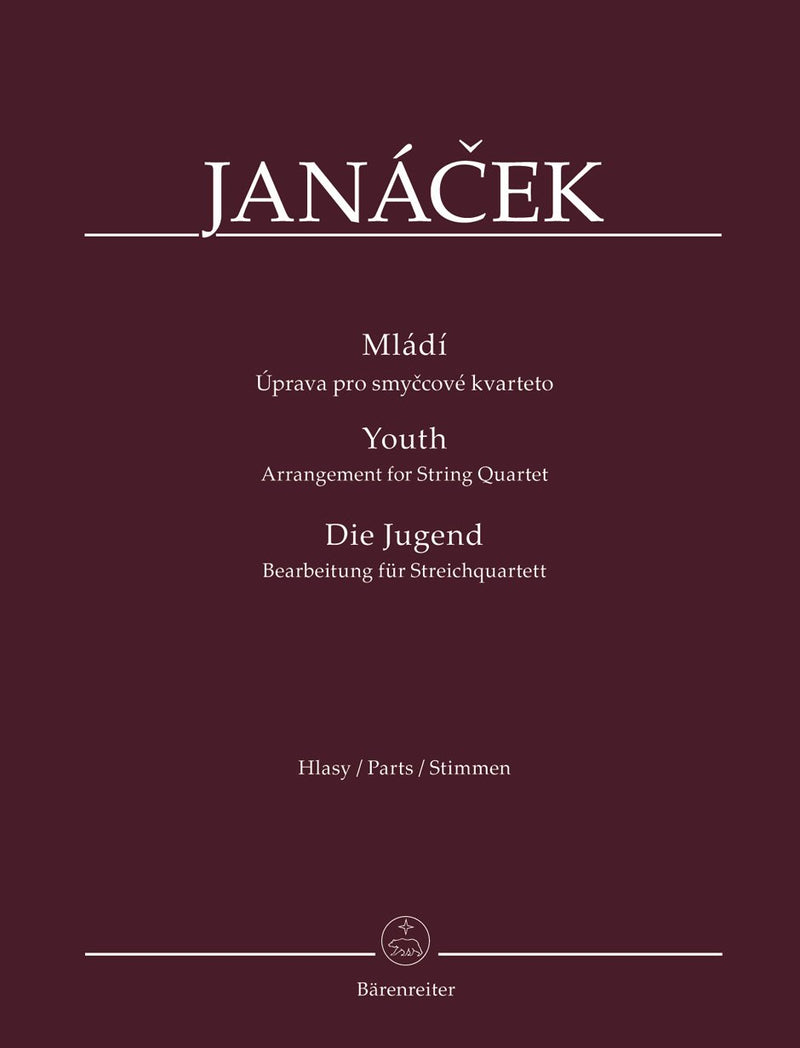 Janáček: Youth for String Quartet (Set of Parts)
