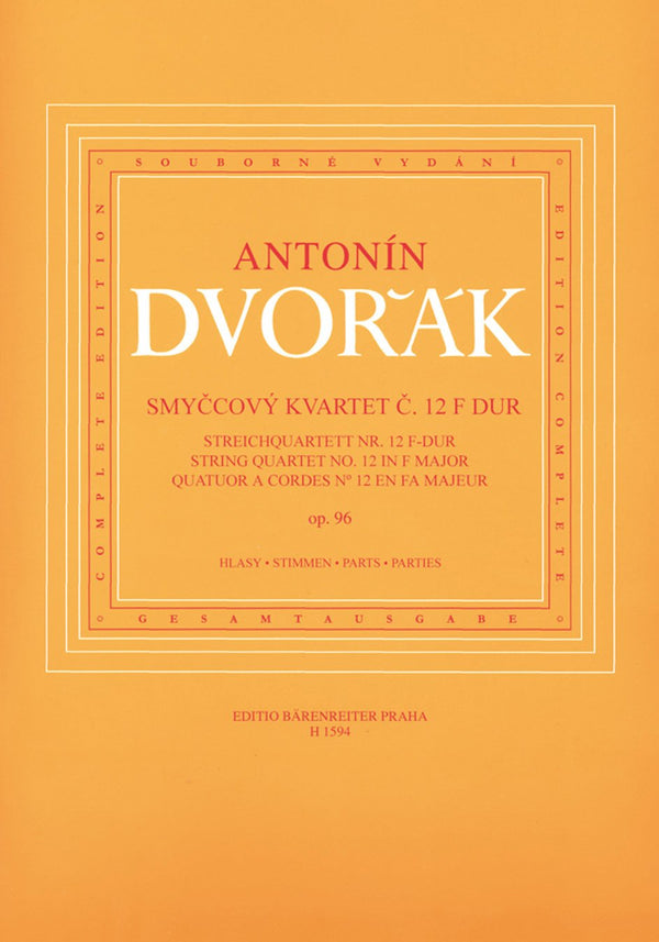 Dvořák: String Quartet No 12 Op 96 in F - Set of parts