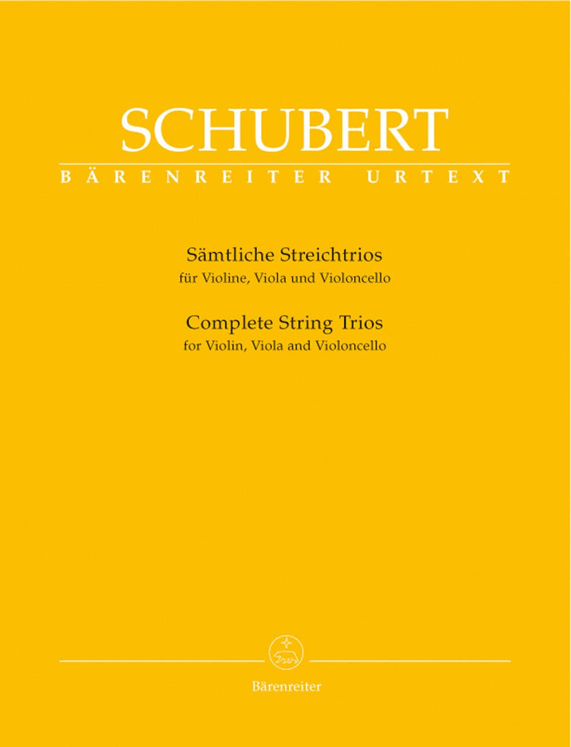 Schubert: Complete String Trios for Violin, Viola and Violoncello (Parts)