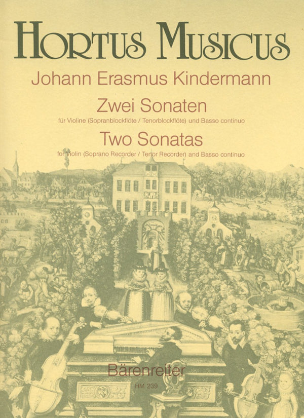 Kindermann : 2 Sonatas for Violin & Basso Continuo