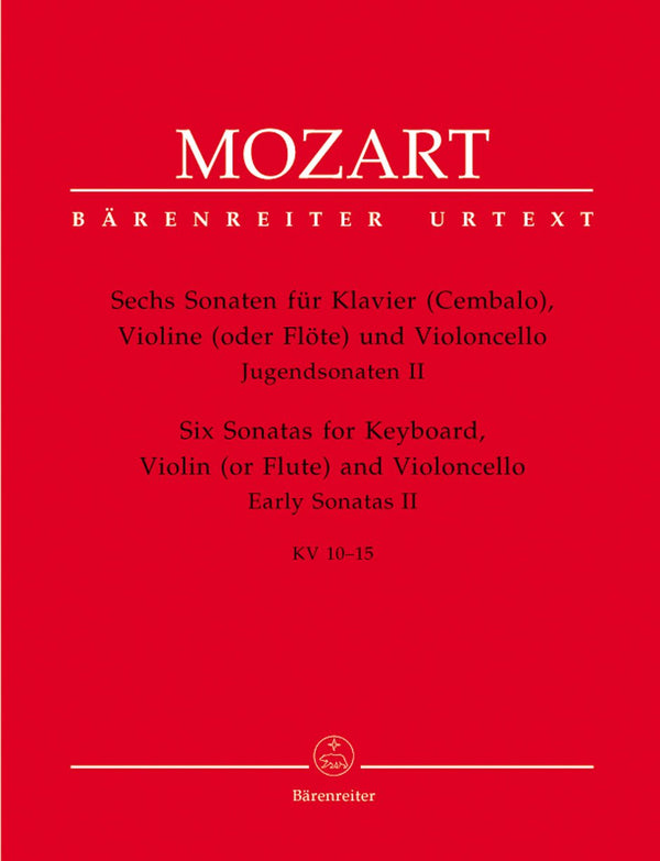 Mozart: Six Early Sonatas Flute (or Violin), Cello & Keyboard