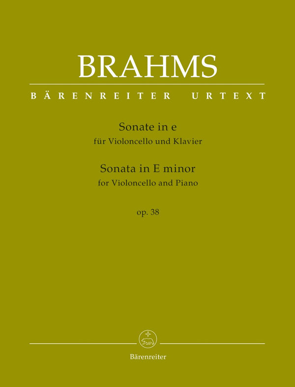 Brahms: Cello Sonata in E Minor Op 38 for Cello & Piano