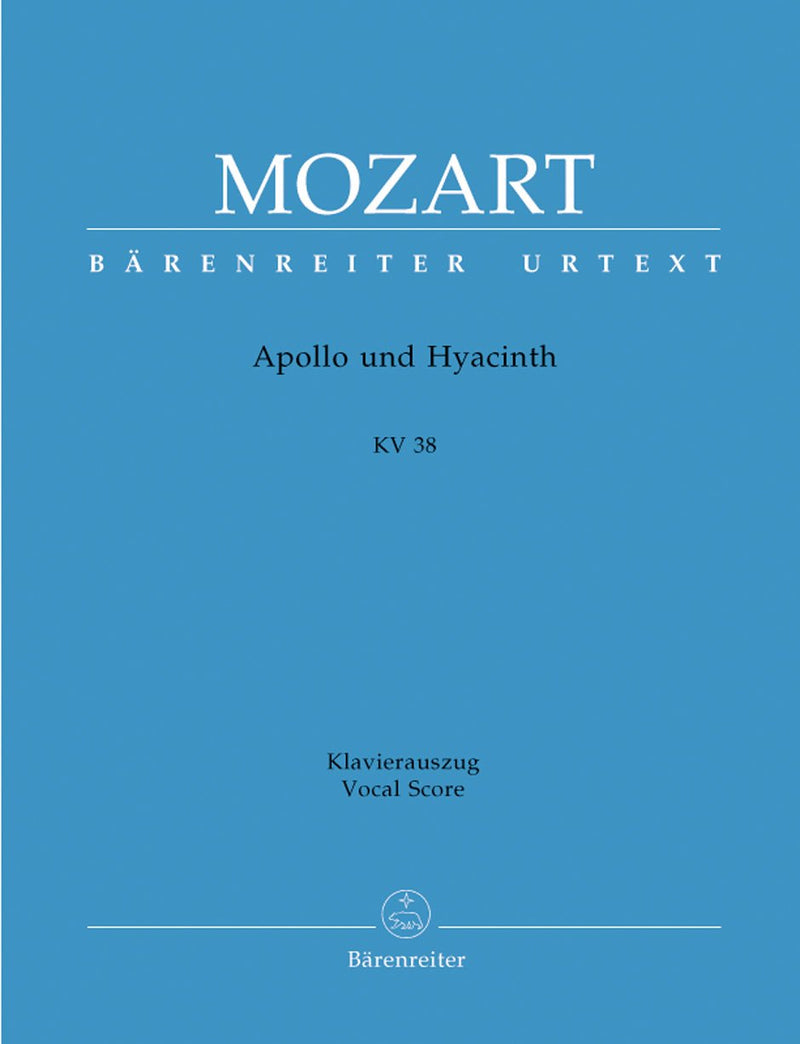 Mozart: Apollo Und Hyacinth K38 - Vocal Score