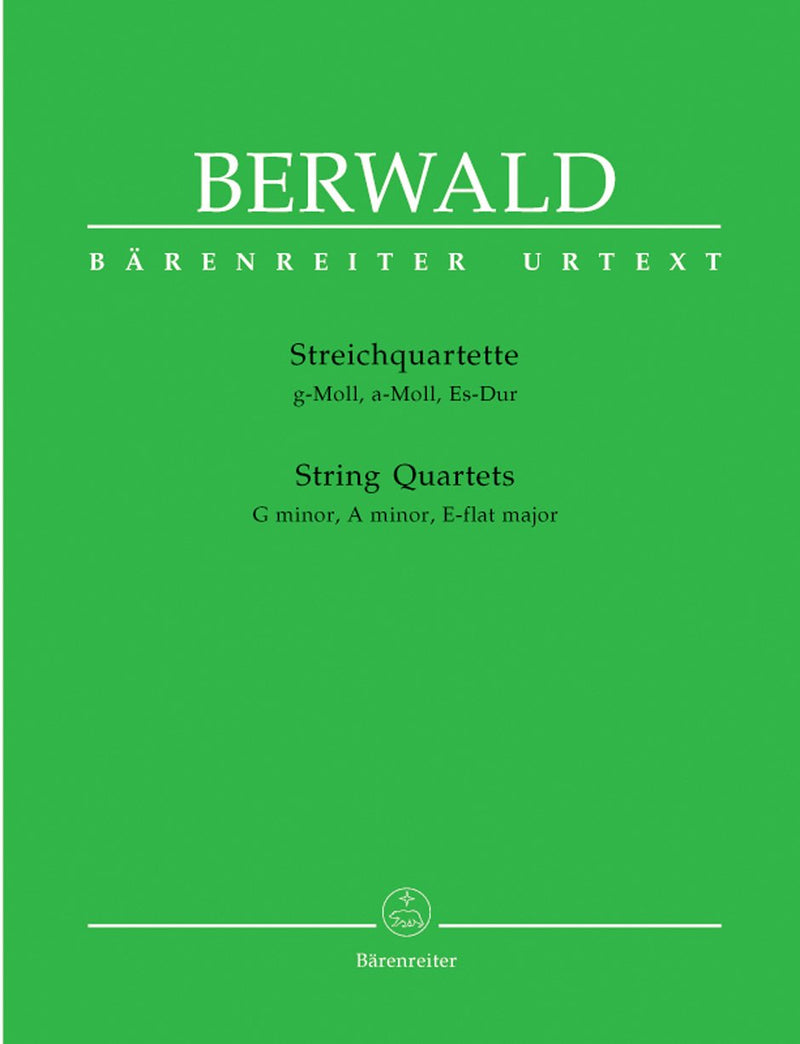 Berwald: String Quartets (G Minor, A Minor & Eb Major) (Set of Parts)