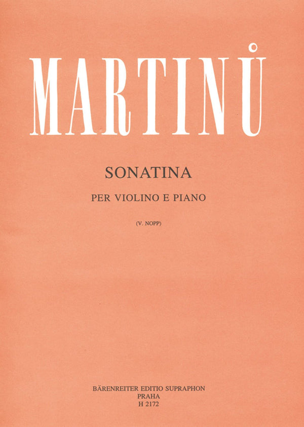 Martinu : Sonatina for Violin & Piano
