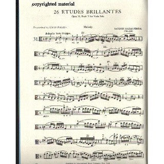 Mazas: Etudes Brillantes for Viola, Op. 36 - Book 2