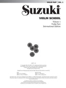 Suzuki Violin School Volume 1, Violin Part
