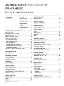 Anthology of 20th Century Piano Music