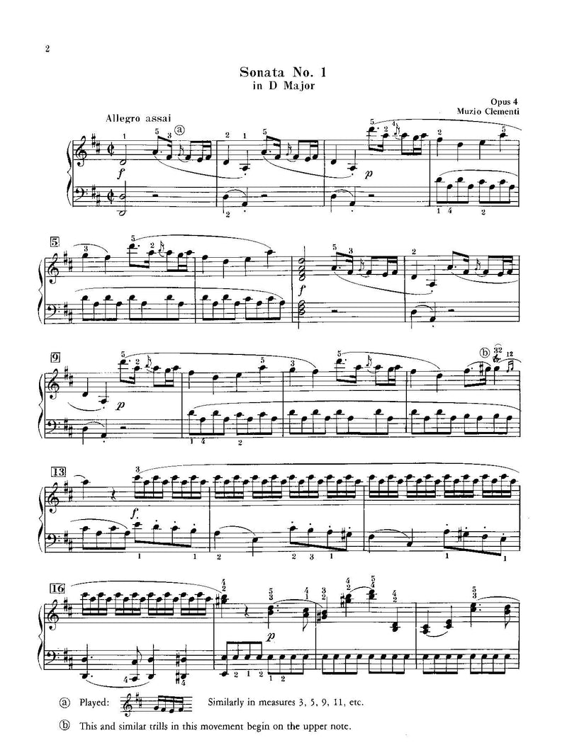 Clementi: Six Sonatas, Opus 4 (Opus 37, 38)