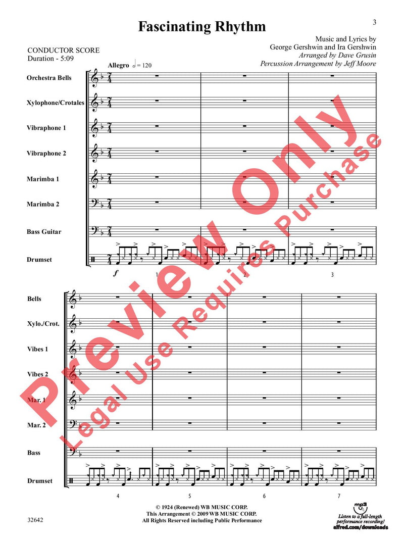 Fascinating Rhythm for Percussion Ensemble (Gr. 6)