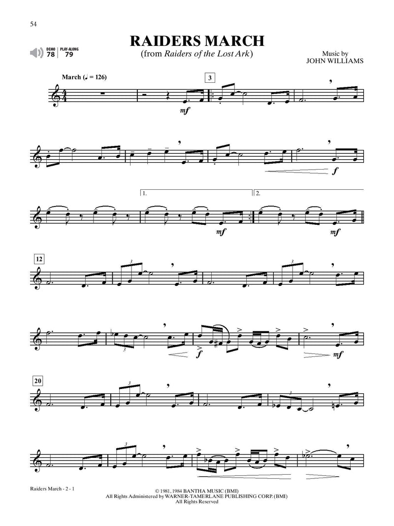 Ultimate Movie Instrumental Solos, Clarinet