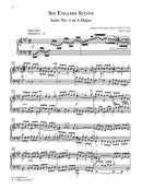 J. S. Bach: Six English Suites, BWV 806--811
