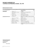 Burgmüller: 12 Brilliant Studies, Opus 105 for Piano Solo