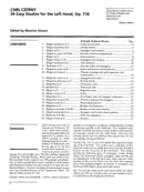 Czerny: 24 Studies for the Left Hand, Opus 718