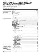 Mozart: Selected Intermediate to Early Advanced Piano Sonata Movements
