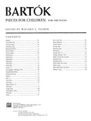 Bartók: Pieces for Children for Piano Solo
