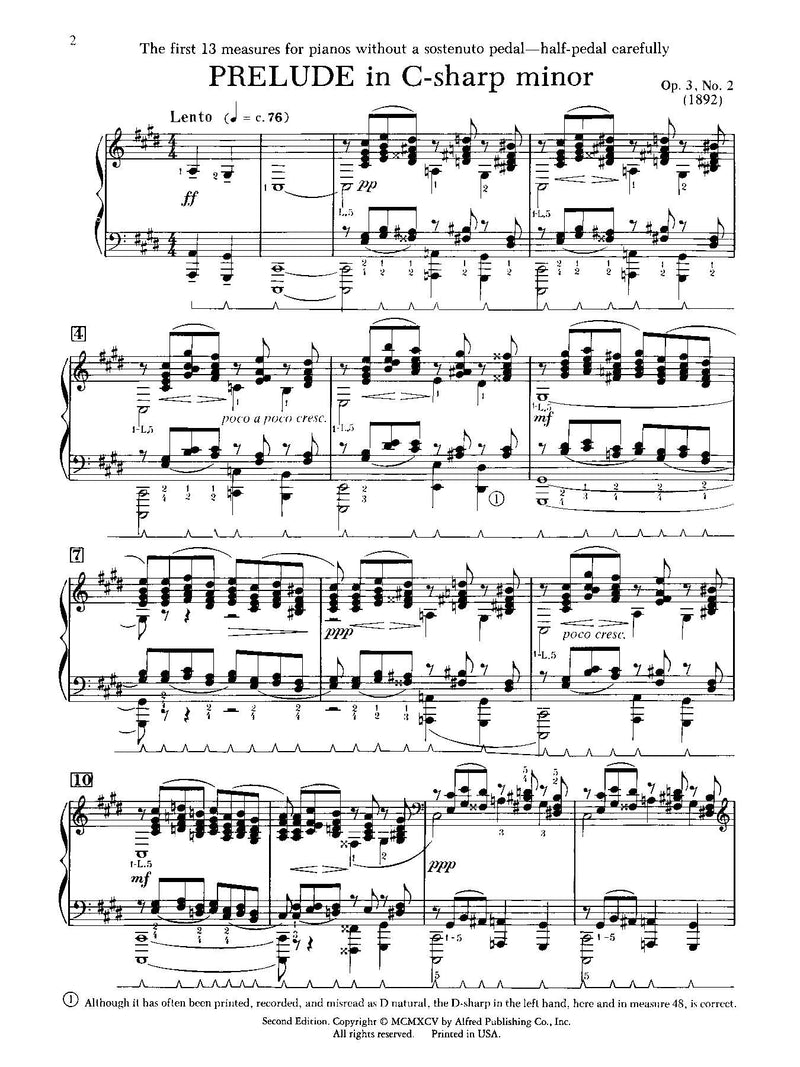 Rachmaninoff: Prelude in C-sharp Minor, Opus 3, No. 2