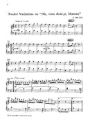 Mozart: 12 Variations on "Ah, vous dirai-je, Maman," K. 265