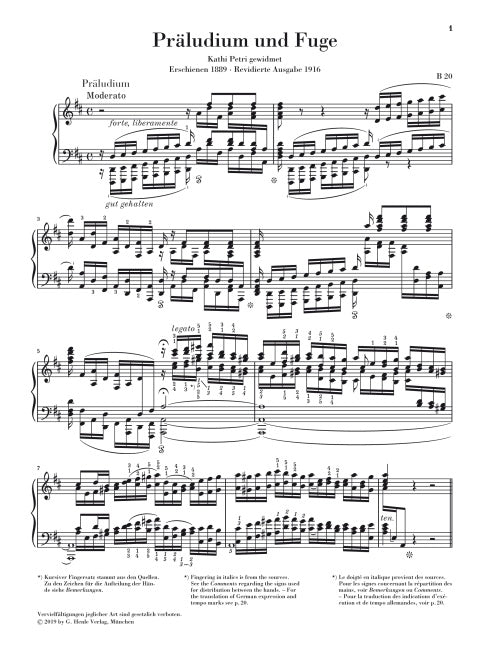 Bach · Busoni: Prelude & Fugue in D Major for Organ