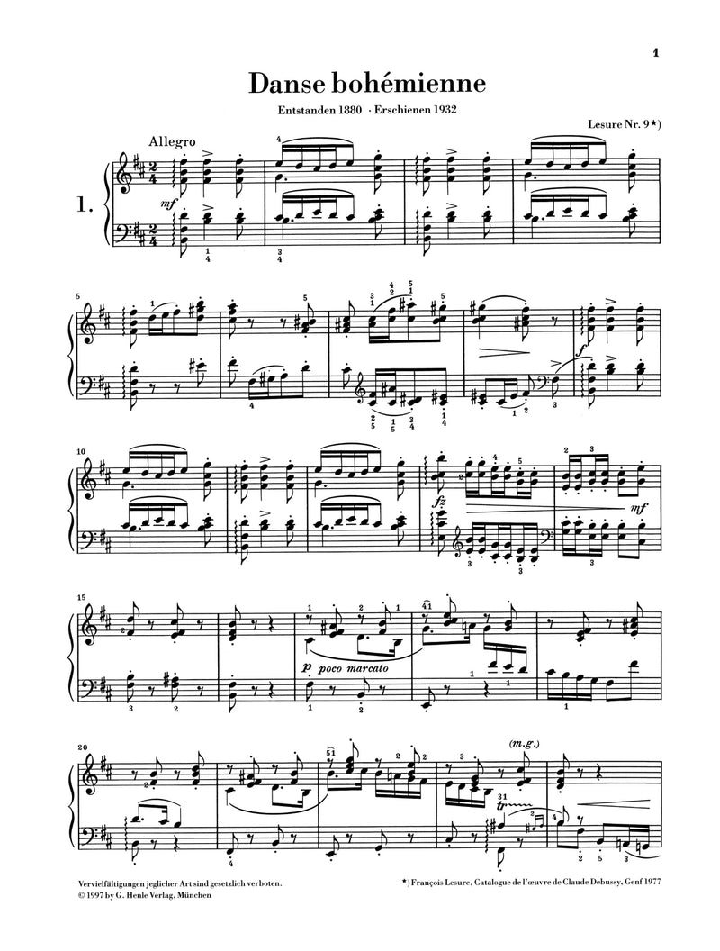 Debussy: Piano Pieces