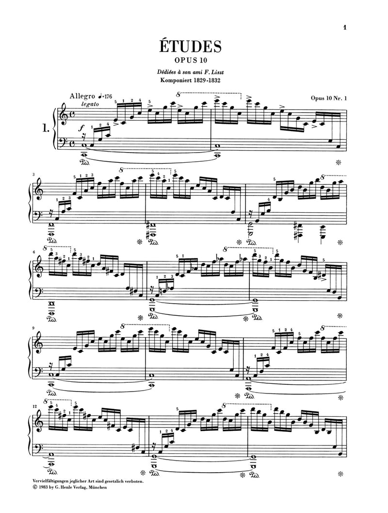 Chopin: Etudes Piano Solo