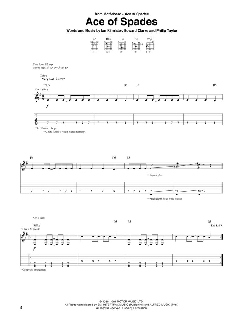 Mammoth Metal Guitar TAB Anthology