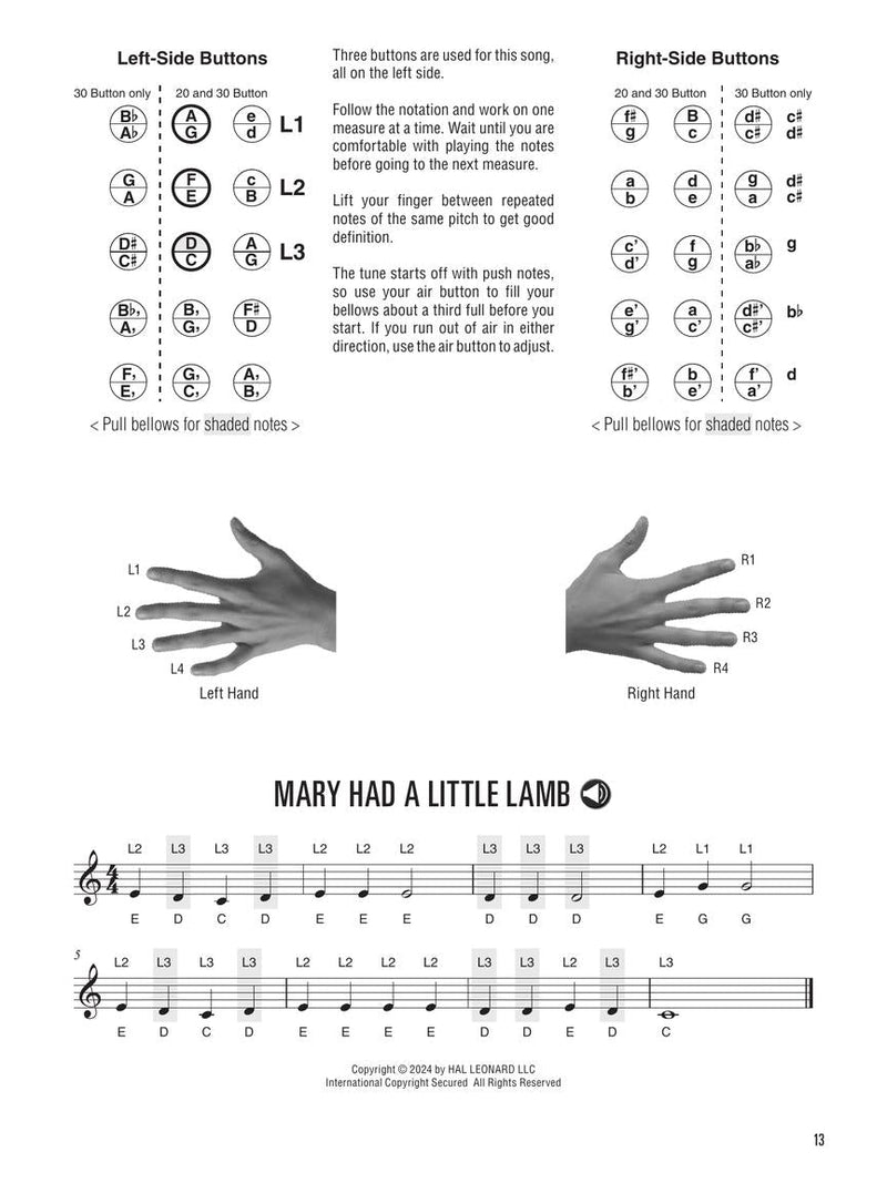 Hal Leonard Anglo Concertina Method