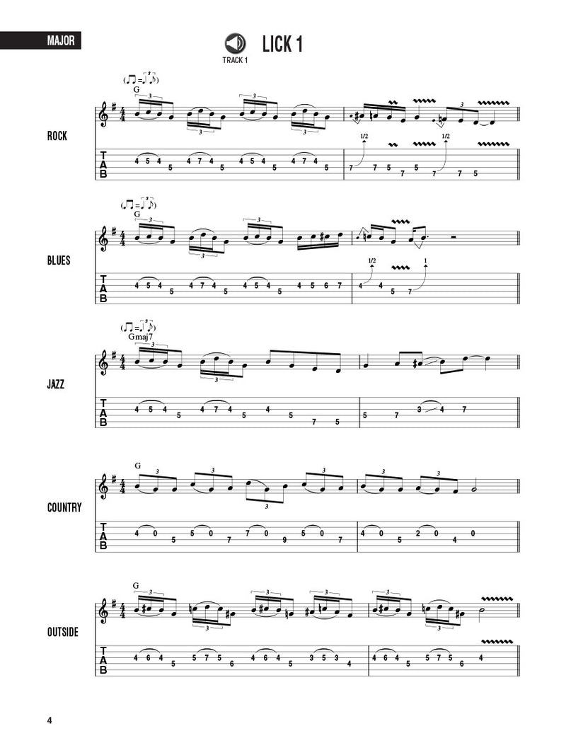 Lead Licks: Over 200 Licks in All Styles