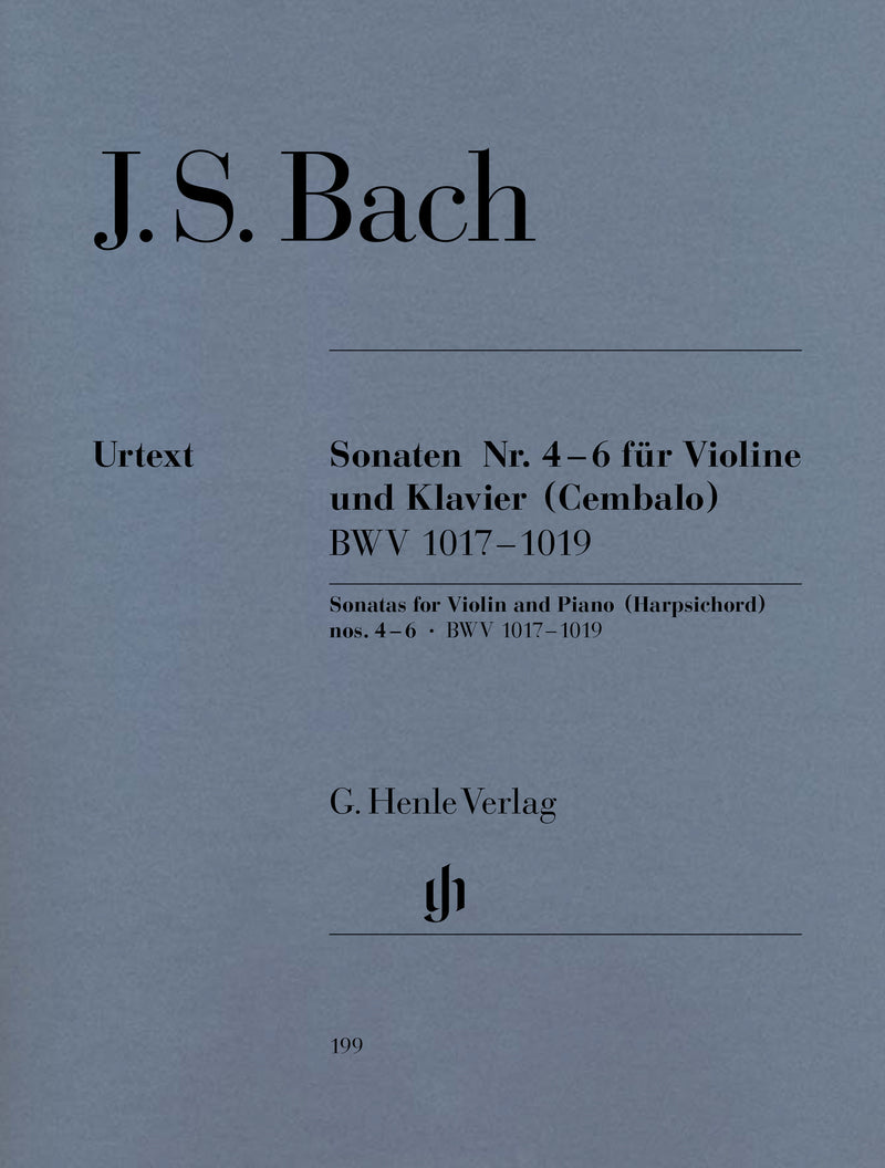 Bach: Sonatas for Violin & Piano no. 4-6 BWV 1017-1019