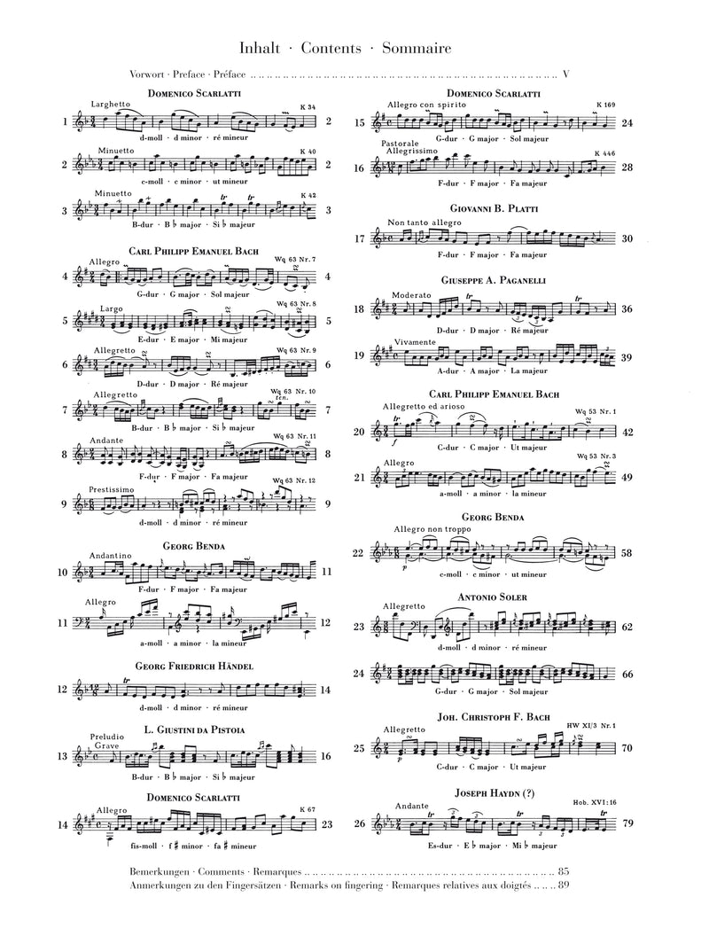 Various: Sonatinas for Piano Vol. 1, Baroque to Pre-Classic