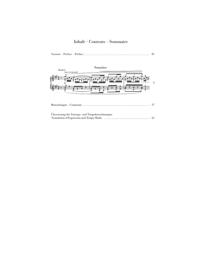 Ravel: Piano Sonatina