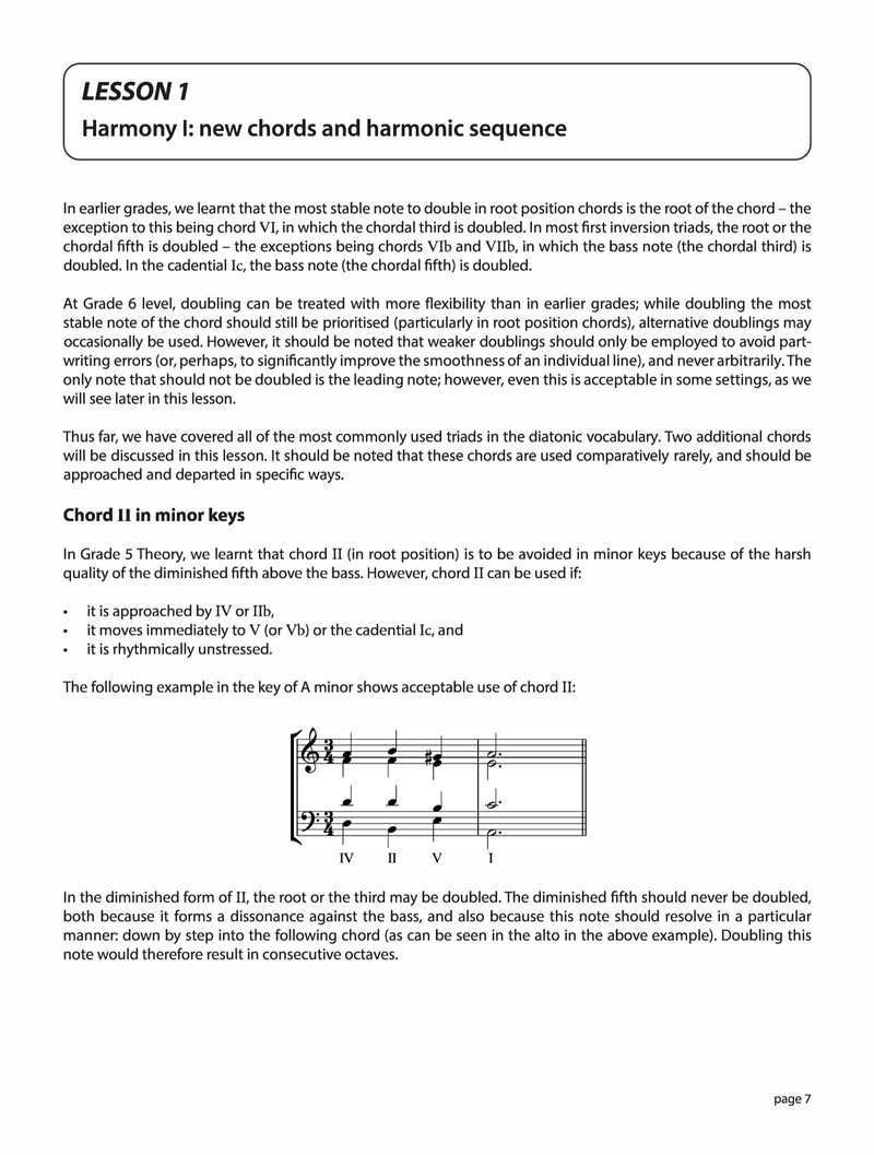 AMEB Theory of Music Grade 6, Lesson 1