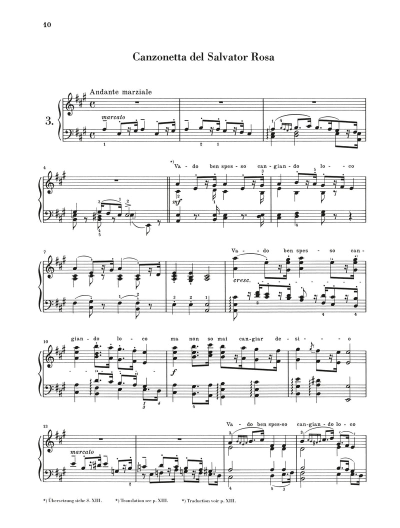 Liszt: Années de Pèlerinage, Deuxième Année - Italie for Piano Solo