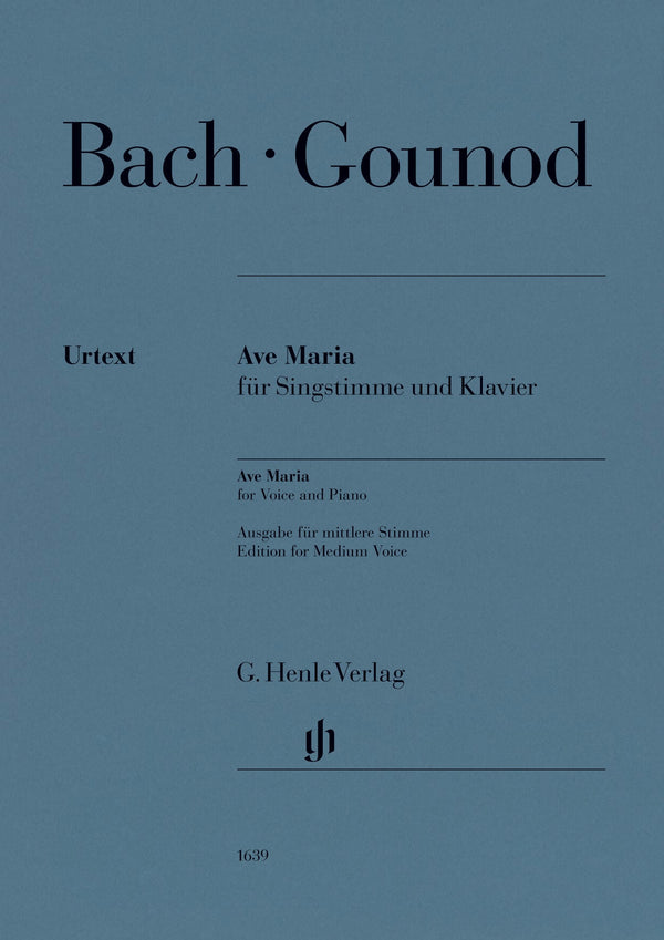 Bach: Ave Maria arr. Gounod for Medium Voice & Piano