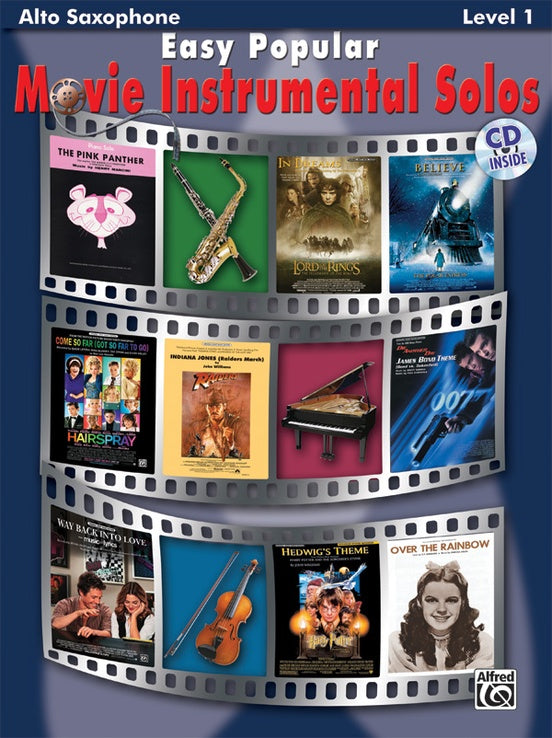 Easy Popular Movie Inst Solos - Alto Sax