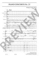 Mozart: Concerto No. 23 A major Study Score