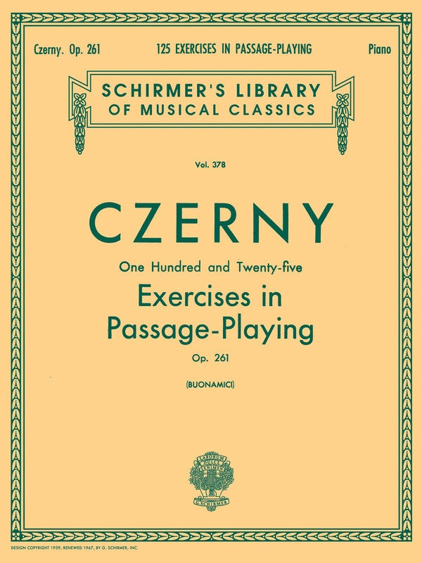 Czerny: 125 Exercises in Passage Playing, Op. 261